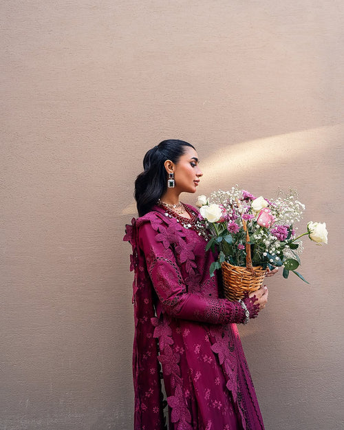 VIOLET-QALAMKAR SAHIL-LUXURY LAWN'25 ✨️ (QAL-0133)