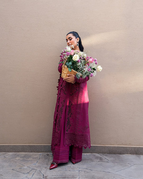 VIOLET-QALAMKAR SAHIL-LUXURY LAWN'25 ✨️ (QAL-0133)