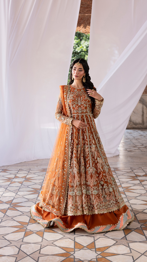 SAFFRON EMBER FESTIVE AYLIN EMBER FESTIVE COLLECTION '25 BY AYLIN - ALIYANA DESIGNER WEAR UK