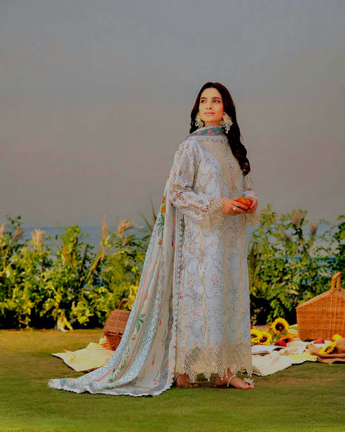 ALIYANA'S - AYSEL CHIKANKARI PRINTED EMBROIDERED - (ALY-0045)