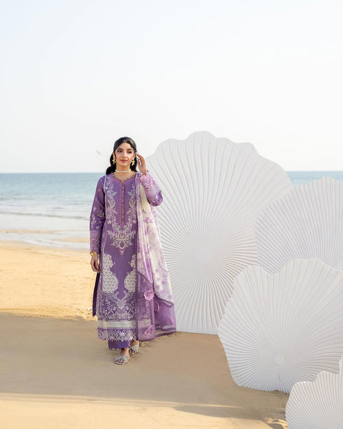 ALIYANAS - ZARQA CHIKANKARI EMBROIDERED - (ALY-0037)