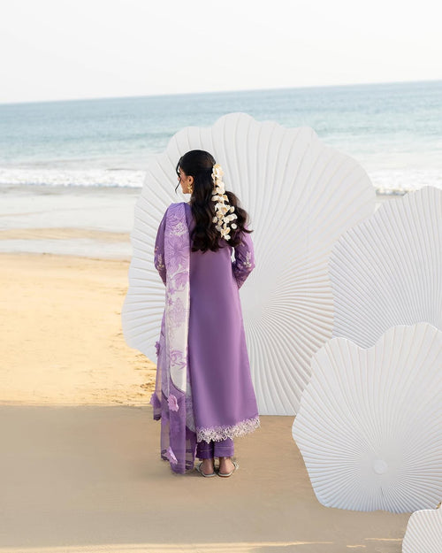 ALIYANAS - ZARQA CHIKANKARI EMBROIDERED - (ALY-0037)