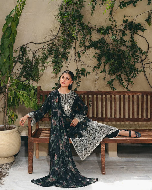 ALIYANA'S - ELARA CHIKANKARI PRINTED EMBROIDERED (ALY-0044)