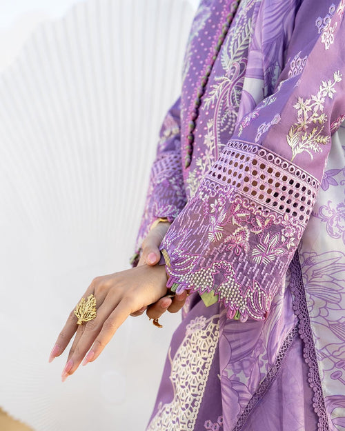 ALIYANAS - ZARQA CHIKANKARI EMBROIDERED - (ALY-0037)