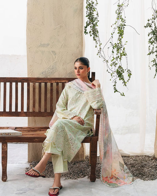 ALIYANAS ELIF CHIKANKARI PRINTED EMBROIDERED (ALY-0048)
