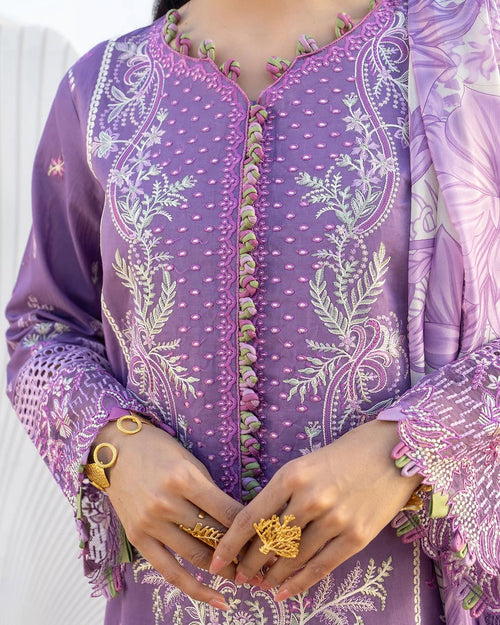 ALIYANAS - ZARQA CHIKANKARI EMBROIDERED - (ALY-0037)