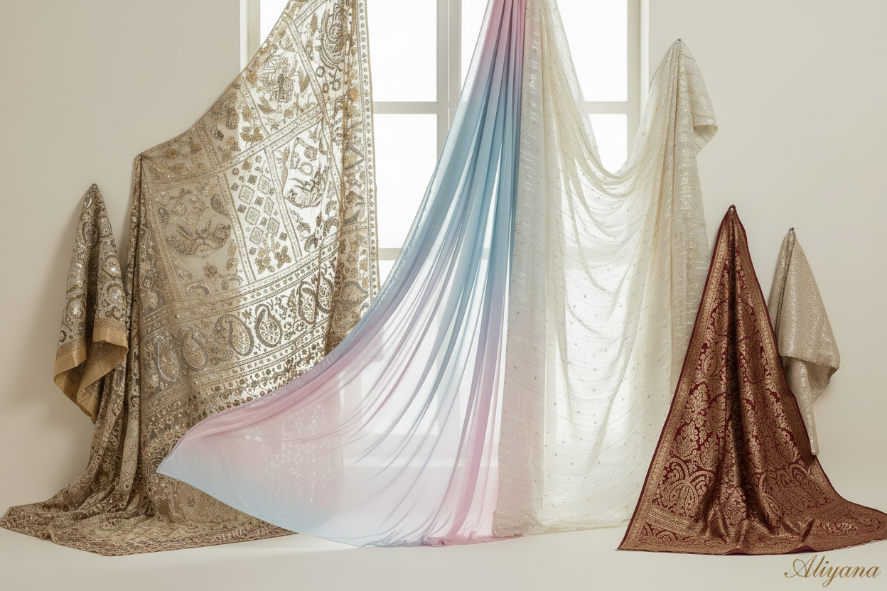 Pakistani Fabrics Explained: Chiffon, Organza, Net & More