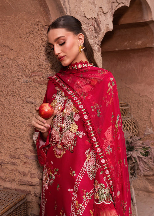 Saira Shakira - Rose - 6 - A - Luxury Lawn 26' - ( SHA - 0030 )