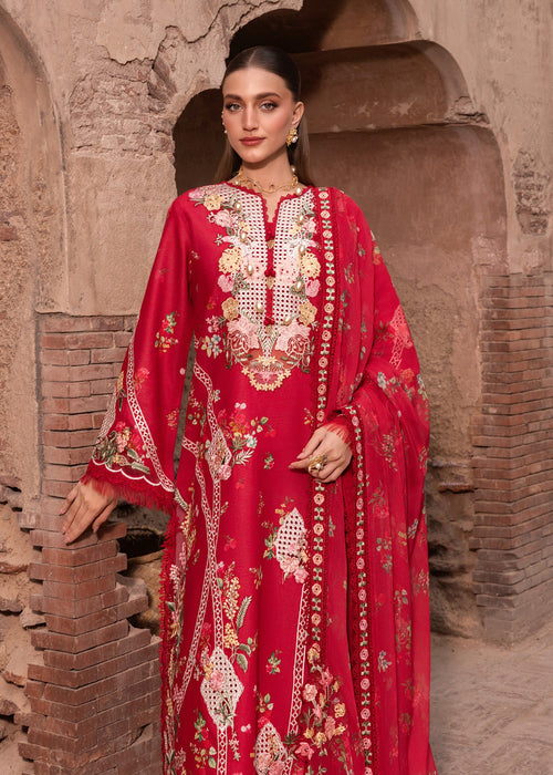 Saira Shakira - Rose - 6 - A - Luxury Lawn 26' - ( SHA - 0030 )