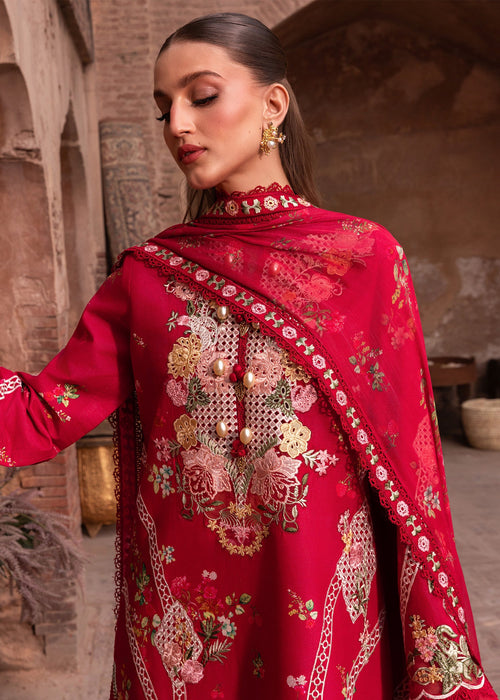 Saira Shakira - Rose - 6 - A - Luxury Lawn 26' - ( SHA - 0030 )