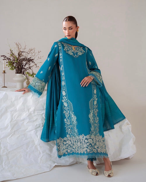 ALIYANA’S - NEHAL - MIRAAL EMBROIDERY VISCOSE’ 25 - (ALY - 0060)