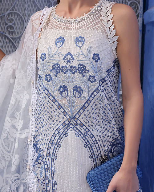 Maria B 3 Piece Stitched Embroidery Paper Cotton suit -  D-2510-А -( MRB-0031 )