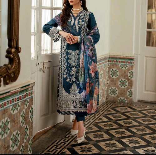 RUYA -  ALIYANAS Embroidered Signature Viscose'24 - from MIRAAL Latest Collection. (ABY-0007)