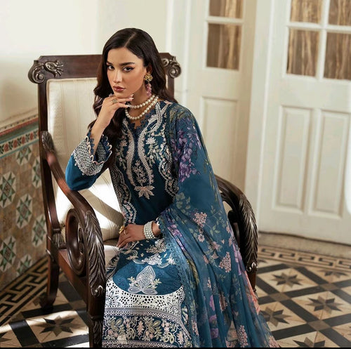 RUYA -  ALIYANAS Embroidered Signature Viscose'24 - from MIRAAL Latest Collection. (ABY-0007)