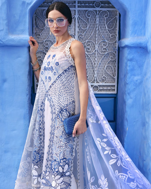 Maria B 3 Piece Stitched Embroidery Paper Cotton suit -  D-2510-А -( MRB-0031 )