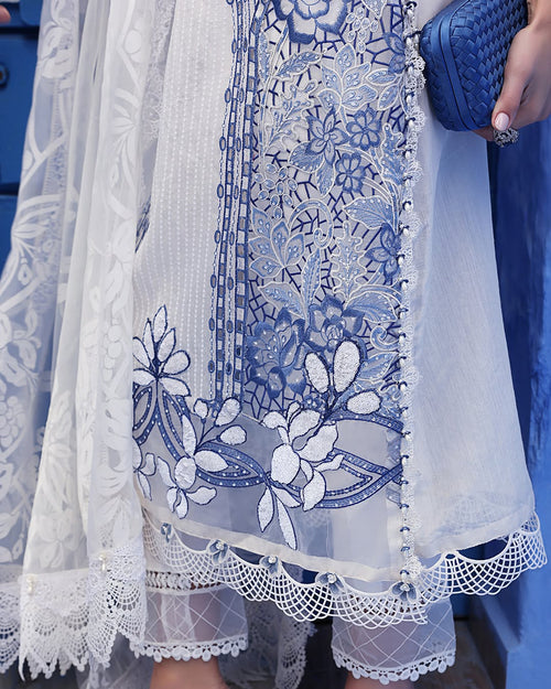 Maria B 3 Piece Stitched Embroidery Paper Cotton suit -  D-2510-А -( MRB-0031 )
