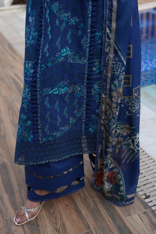 AYLIN LUXURY LAWN '26  - MIDNIGHT IRIS - ( AYL-0020 )