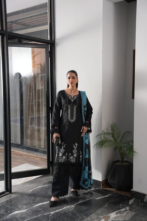 AYLIN LUXURY LAWN '26  - MOONLIT PETAL - (AYL-0018)