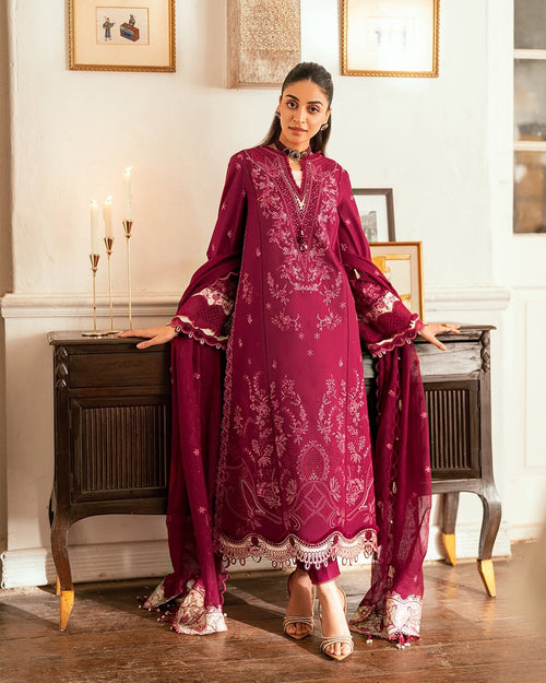 QALAMKAR-LUXURY LAWN EID EDIT - SAMEENA [QAL-0192]