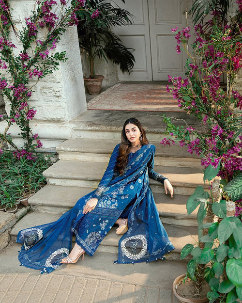 QALAMKAR - LUXURY LAWN - NORAY [QAL-0196]
