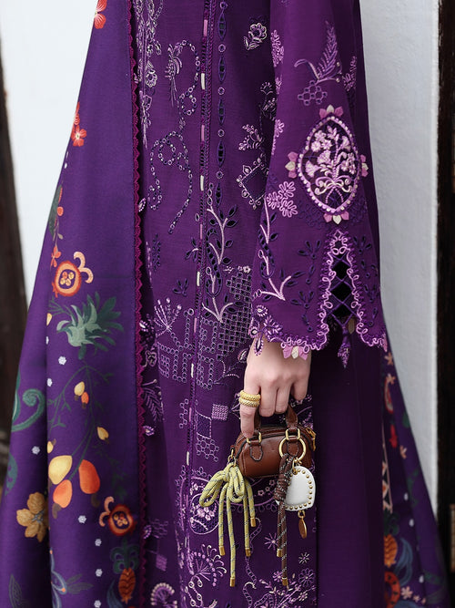 QALAMKAR QLINE - LINEN - IRIS - ( QAL-0230 )