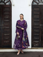 QALAMKAR QLINE - LINEN - IRIS - ( QAL-0230 )