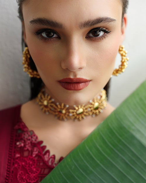 QALAMKAR QLINE - LINEN - ROOHI ( QAL - 0238 )