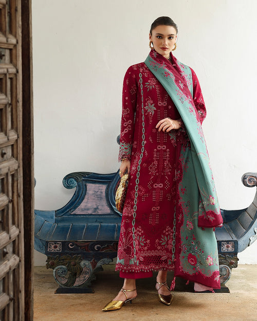 QALAMKAR QLINE - LINEN - ROOHI ( QAL - 0238 )