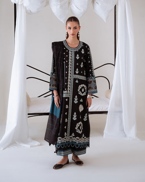 ALIYANA’S - NYRA - MIRAAL EMBROIDERY VISCOSE’ 25 - (ALY - 0057)