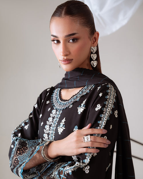 ALIYANA’S - NYRA - MIRAAL EMBROIDERY VISCOSE’ 25 - (ALY - 0057)