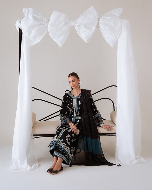 ALIYANA’S - NYRA - MIRAAL EMBROIDERY VISCOSE’ 25 - (ALY - 0057)