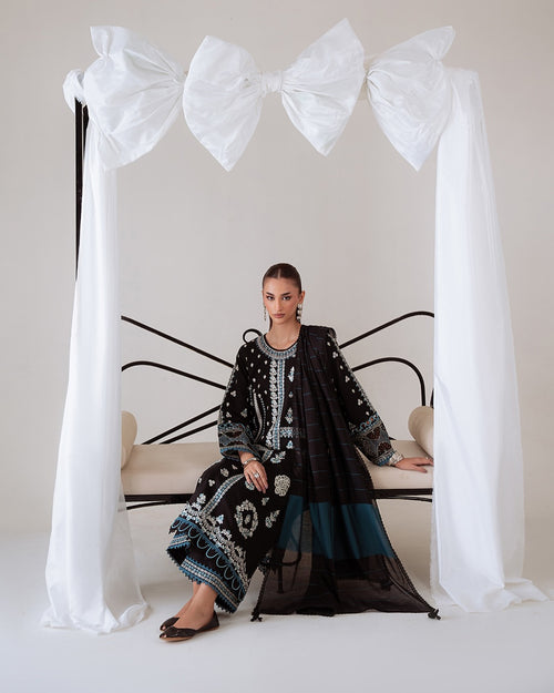 ALIYANA’S - NYRA - MIRAAL EMBROIDERY VISCOSE’ 25 - (ALY - 0057)