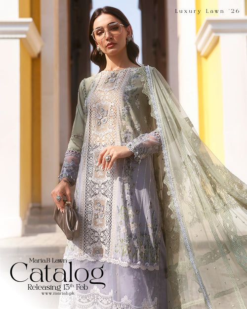 MARIA B LUXURY LAWN'26 - D-2606-B - ( MRB-0073 )