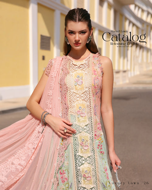 MARIA B LUXURY LAWN'26 - D-2606-A - ( MRB-0074 )