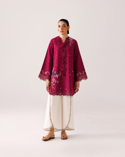 Qalamkar - Embroidered Co-ords '26 - Alize - ( QAL - 0339 )