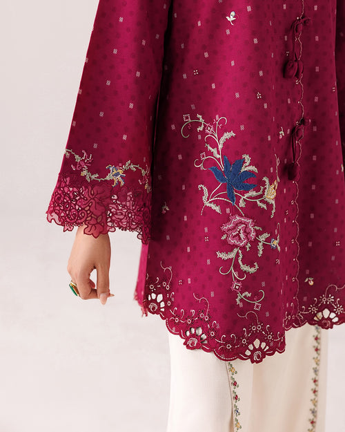 Qalamkar - Embroidered Co-ords '26 - Alize - ( QAL - 0339 )