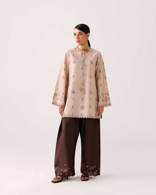 Qalamkar - Embroidered Co-ords '26 - Aiko - ( QAL - 0338 )