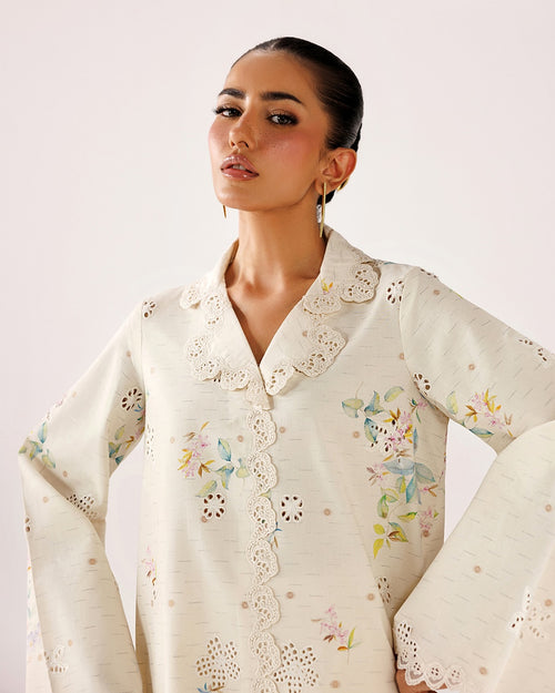 Qalamkar - Embroidered Co-ords '26 - Nana - ( QAL - 0337 )