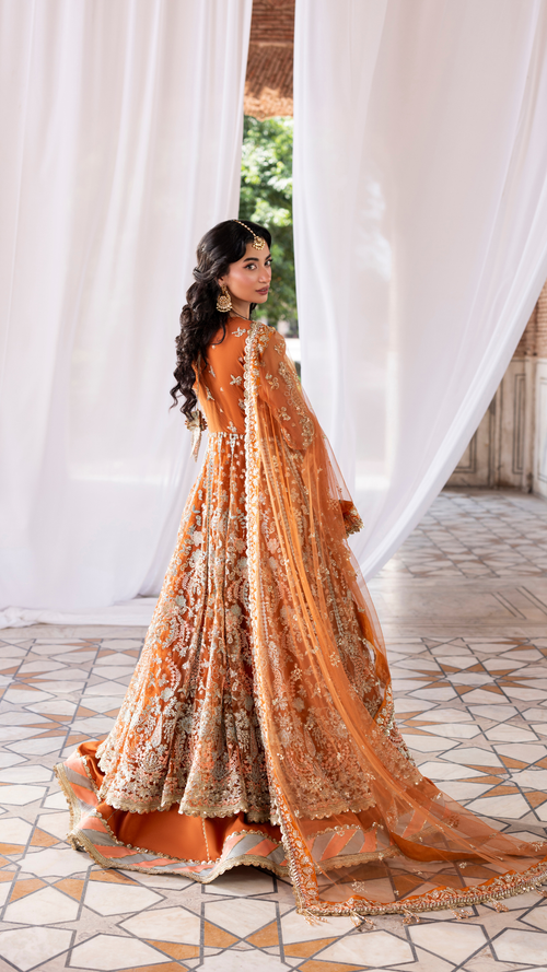 SAFFRON EMBER FESTIVE AYLIN EMBER FESTIVE COLLECTION '25 BY AYLIN - ALIYANA DESIGNER WEAR UK 
