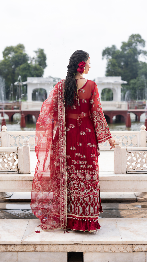 SCARLET EMBER FESTIVE AYLIN EMBER FESTIVE COLLECTION '25 BY AYLIN - ALIYANA DESIGNER WEAR UK 