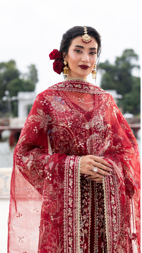 SCARLET EMBER FESTIVE AYLIN EMBER FESTIVE COLLECTION '25 BY AYLIN - ALIYANA DESIGNER WEAR UK 