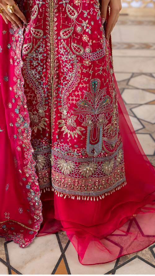 FUCHSIA EMBER FESTIVE AYLIN EMBER FESTIVE COLLECTION '25 BY AYLIN - ALIYANA DESIGNER WEAR UK 